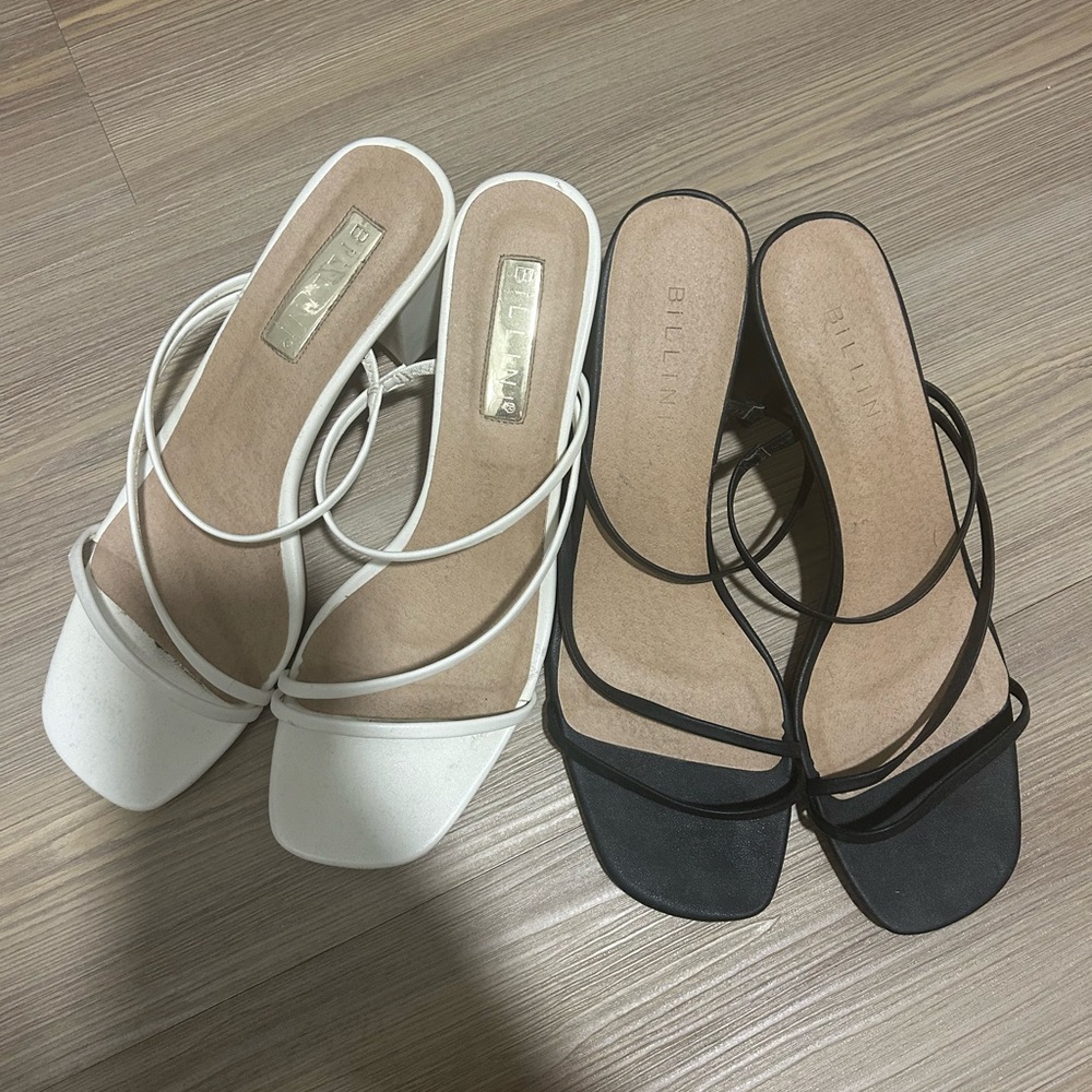 Billini Yazmin Heels - includes both black and white pair
